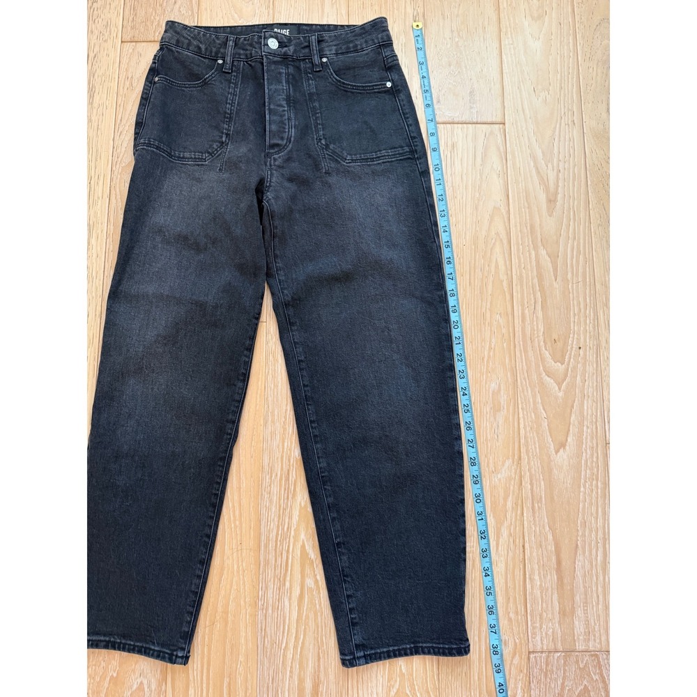 PAIGE Womens Alexis Jeans High Rise Wide Leg Patch Pocket Denim Size 27 - Picture 6 of 10